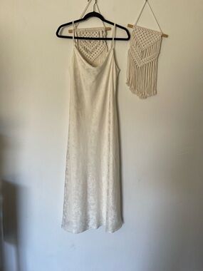 Altar’d State Floral Print Satin Maxi Dress